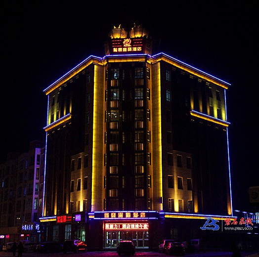 龙泰商务酒店夜景